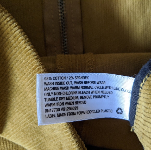 π NWOT Corduroy Mustard Yellow Mini Skirt π - Picture 2 of 6